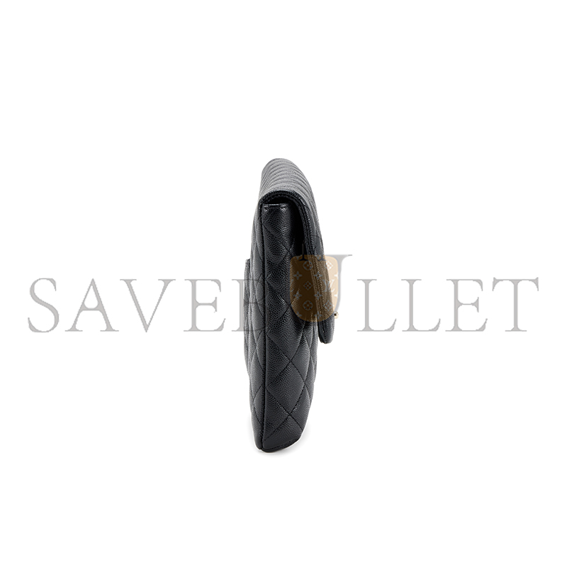 Ch**el quilted caviar flap clutch (28*20*3cm)